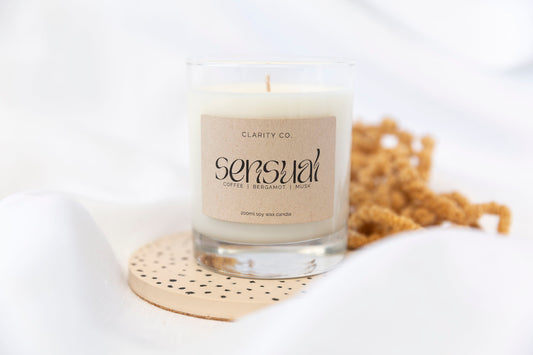Sensual - Scented Soy Candle - Premium Crystals + Gifts from Clarity Co. - NZ's Favourite Online Crystal Shop