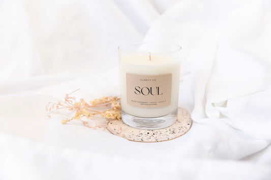 Soul - Scented Soy Candle - Premium Crystals + Gifts from Clarity Co. - NZ's Favourite Online Crystal Shop