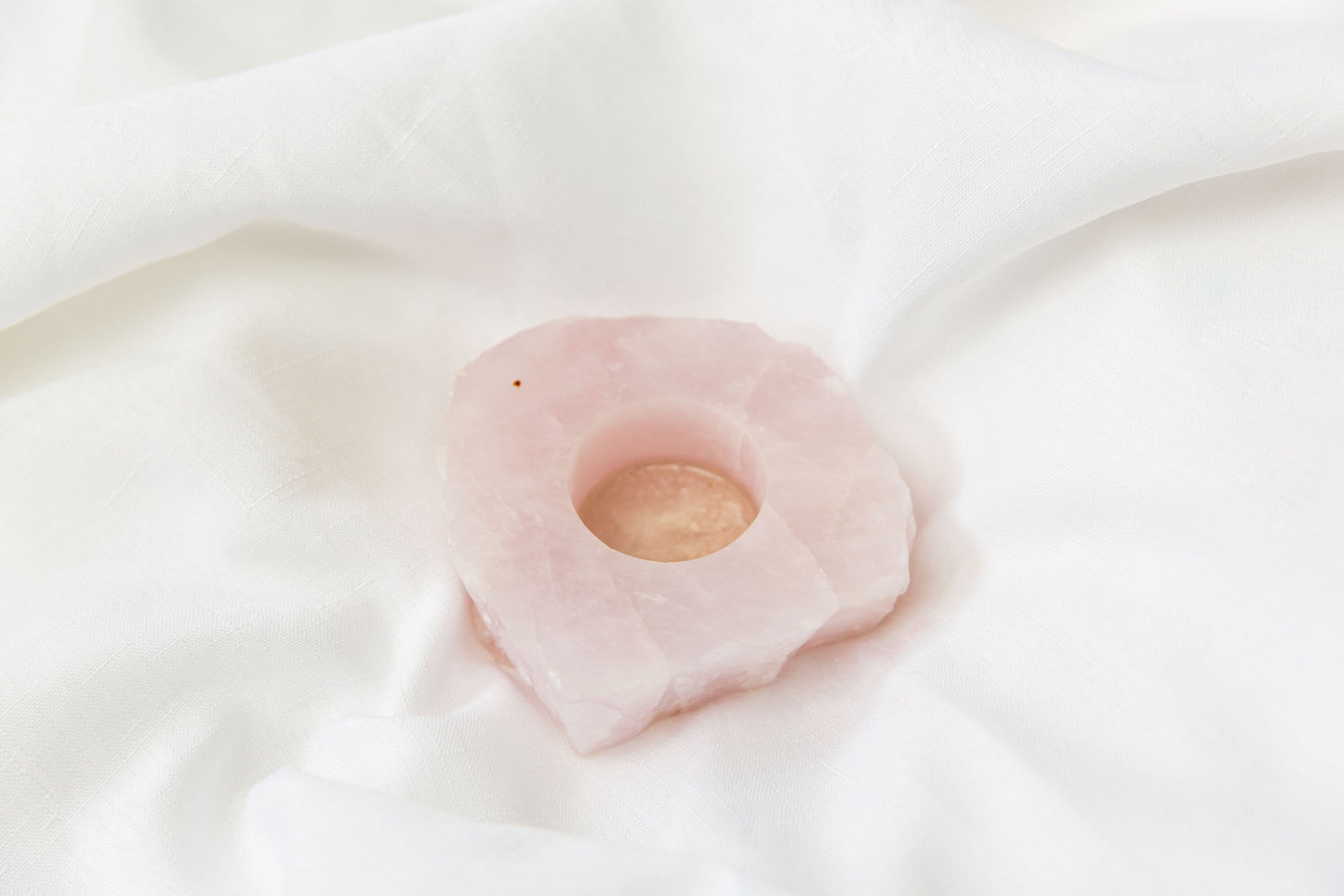 Rose Quartz Tealight Holder