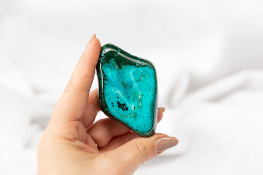 Chrysocolla + Malachite Polished Piece