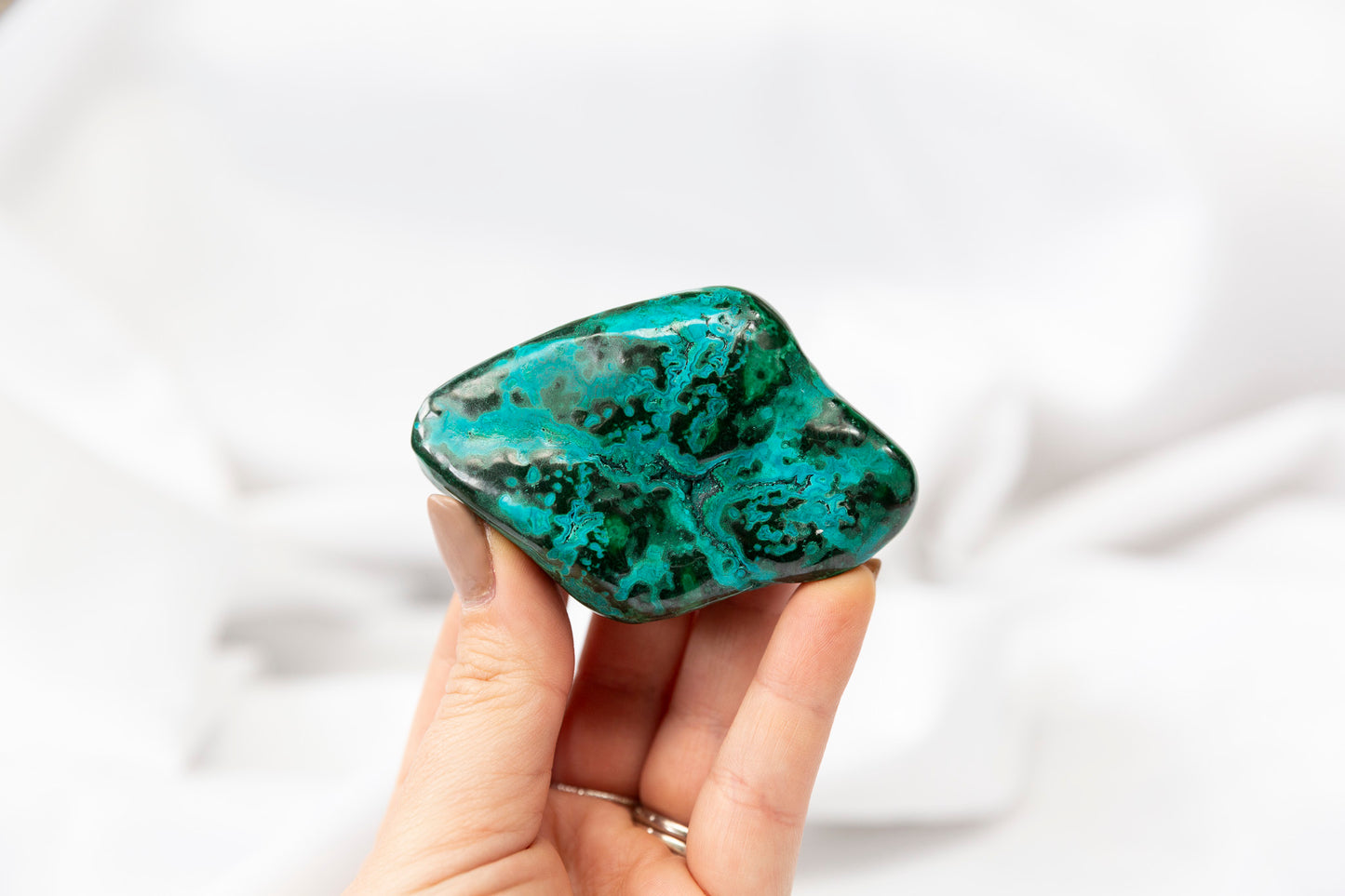 Chrysocolla + Malachite Polished Piece