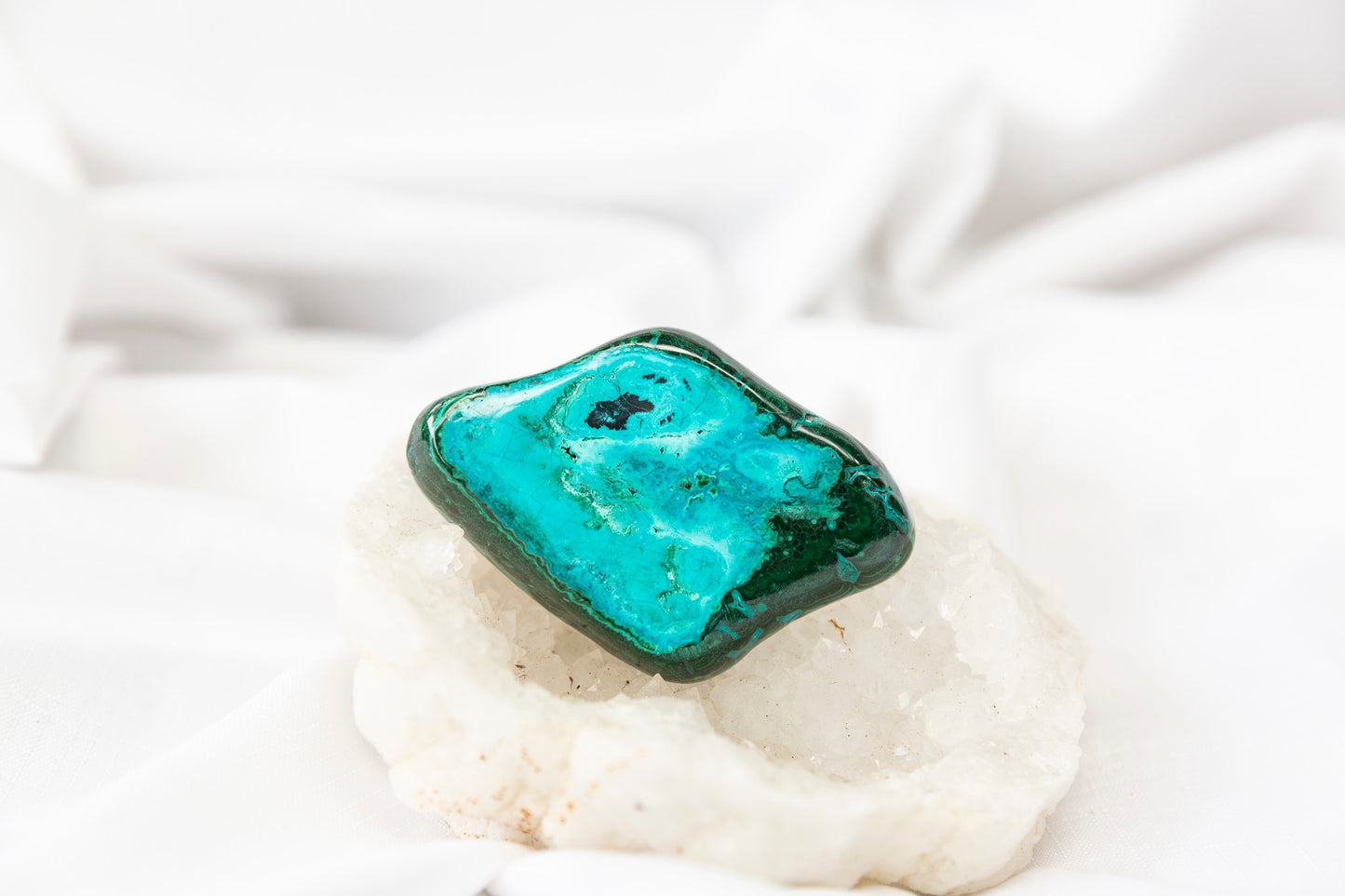 Chrysocolla + Malachite Polished Piece