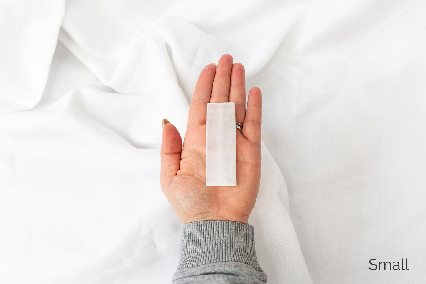 Satin Spar (Selenite) Small Charging Plate
