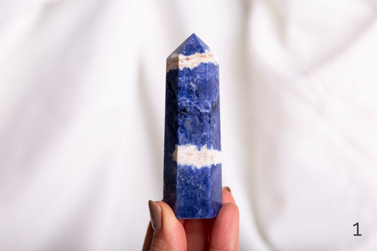 Sodalite Polished Points - Premium Crystals + Gifts from Clarity Co. - NZ's Favourite Online Crystal Shop