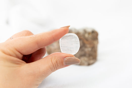 White Calcite Tumblestones