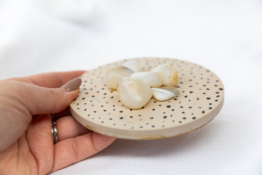 White Opal Tumblestones