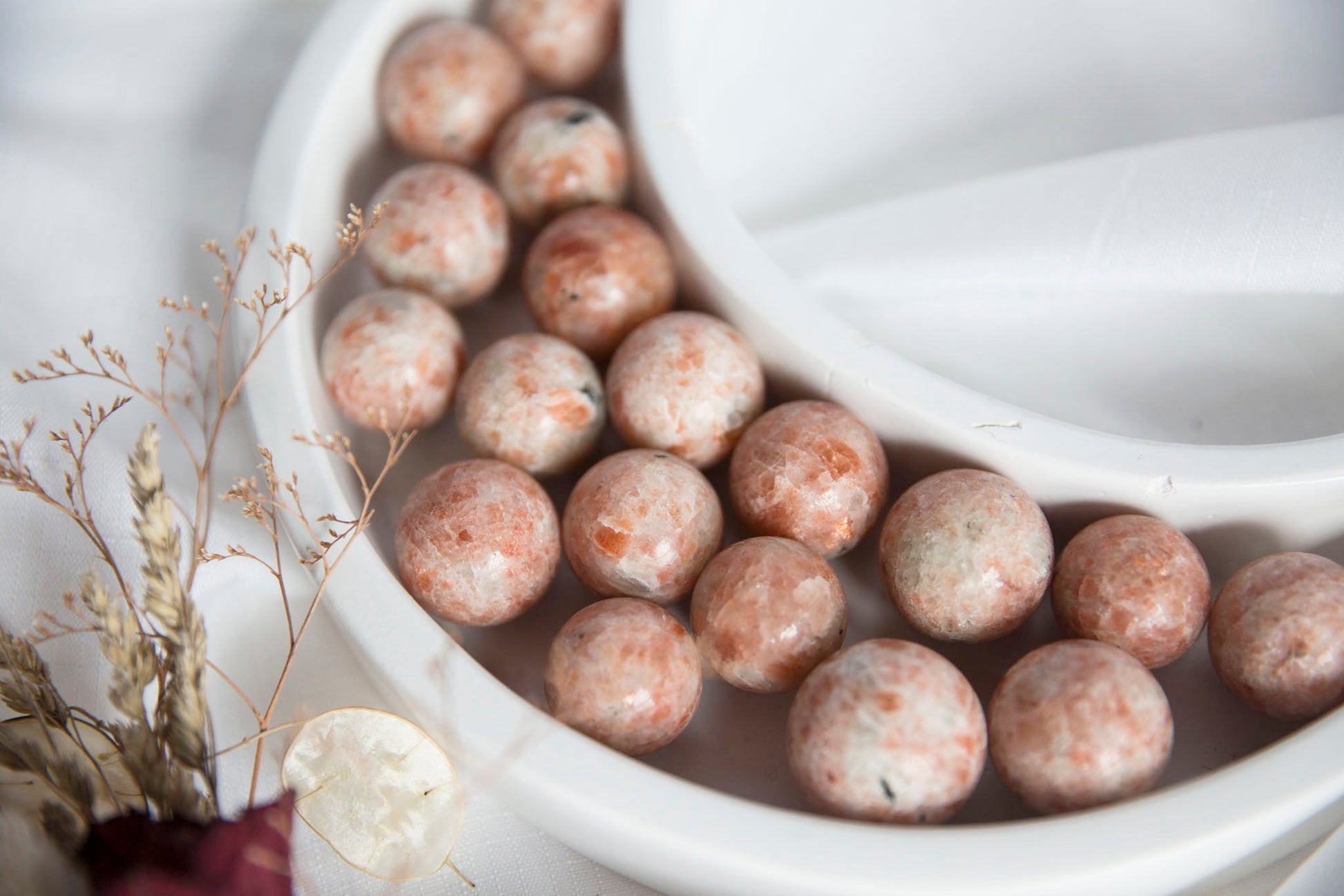 Sunstone Mini Spheres - Premium Crystals + Gifts from Clarity Co. Crystals - NZ's Favourite Online Crystal Shop