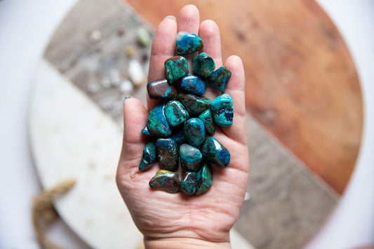 Chrysocolla Tumblestones - Premium Crystals + Gifts from Clarity Co. - NZ's Favourite Online Crystal Shop