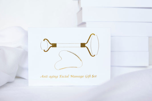 Rose Quartz Gua Sha + Facial Roller Set - Premium Crystals + Gifts from Clarity Co. - NZ's Favourite Online Crystal Shop