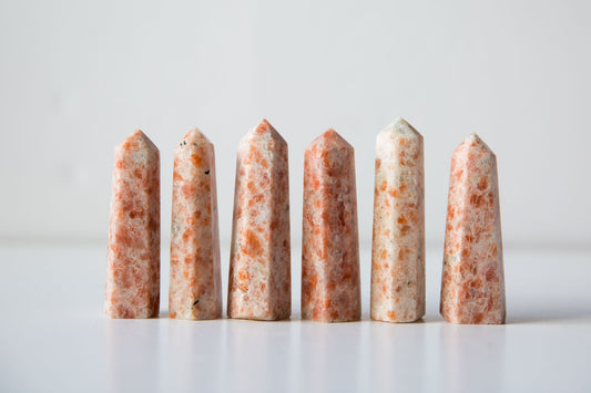 Sunstone Polished Points - Premium Crystals + Gifts from Clarity Co. - NZ's Favourite Online Crystal Shop